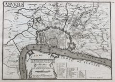 Plan ancien de la ville d’Anvers