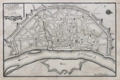 Plan ancien de la ville de Cologne