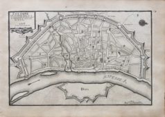 Plan ancien de la ville de Cologne