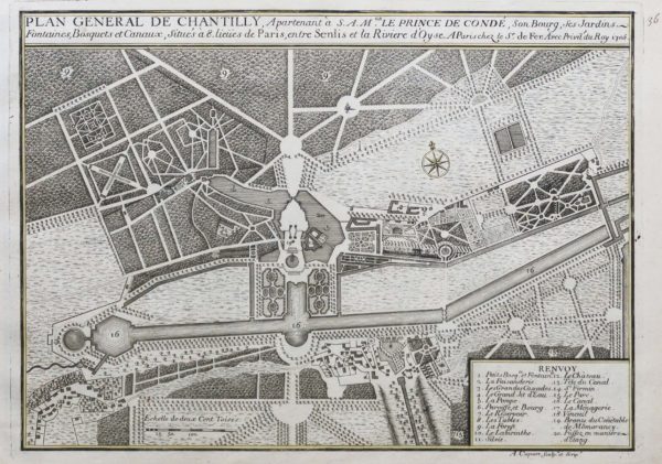 Plan ancien du Château de Chantilly