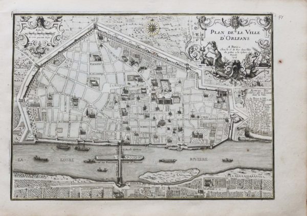 Plan ancien de la ville d’Orléans