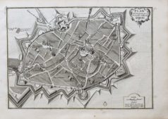 Plan ancien de la ville de Dijon