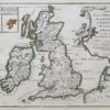 Carte ancienne des Iles Britanniques - Angleterre