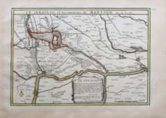 Carte ancienne de la ville de Mantoue - Seraglio