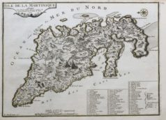 Carte ancienne de la Martinique