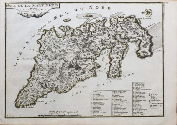 Carte ancienne de la Martinique