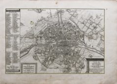 Carte ancienne des environs de la ville de Paris