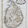 Carte ancienne de l’Ile de Ceylan - Sri Lanka