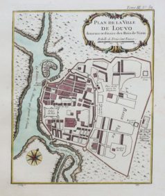 Plan ancien de la ville de Louvo - Thaïlande