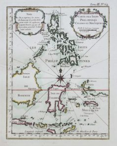 Carte marine ancienne des Iles Philippines