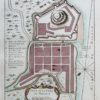 Plan ancien de la ville de Malacca - Malaisie