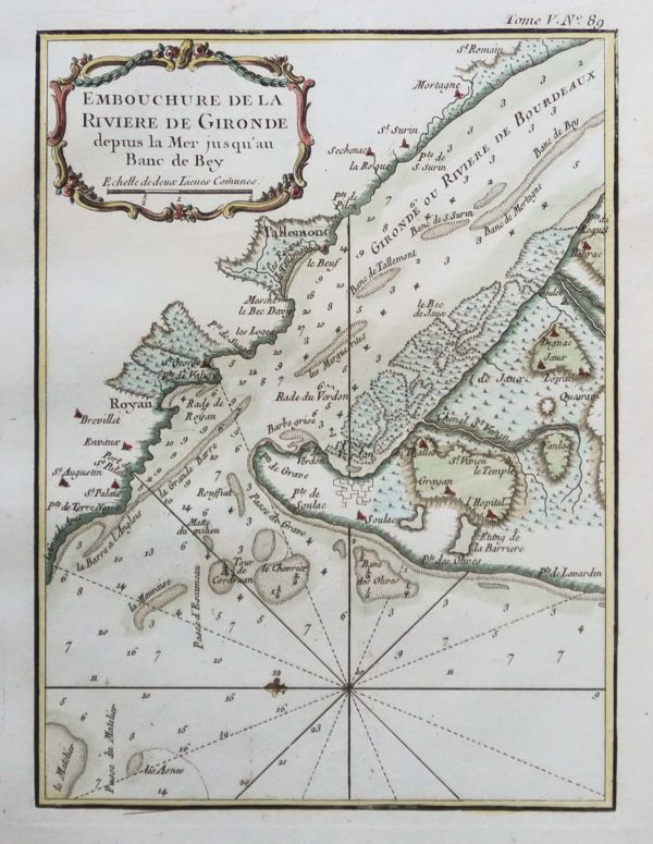 Carte marine de Soulac - Royan - Gironde