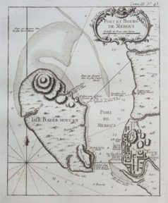 Carte marine ancienne du Port de Mergui - Bengale