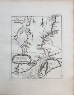 Carte marine de l’entrée du Gange - Rivière d’Aracam