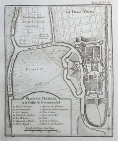 Plan ancien de Madras - Inde