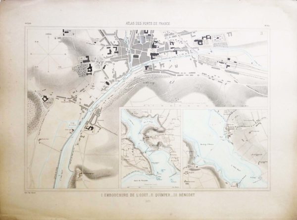 Carte Marine ancienne de Quimper - Bénodet