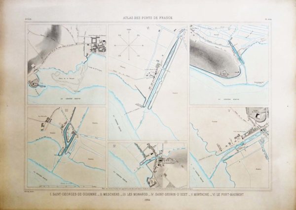 Carte Marine ancienne de Mortagne - Didonne