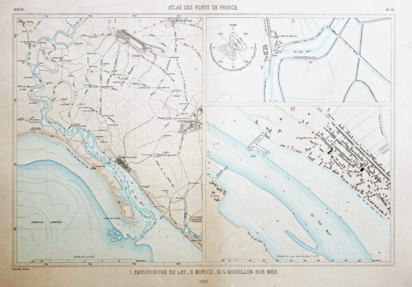 Carte Marine ancienne de l’Aiguillon-sur-Mer