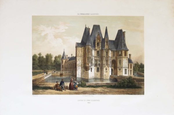 Lithographie ancienne de Château d’O