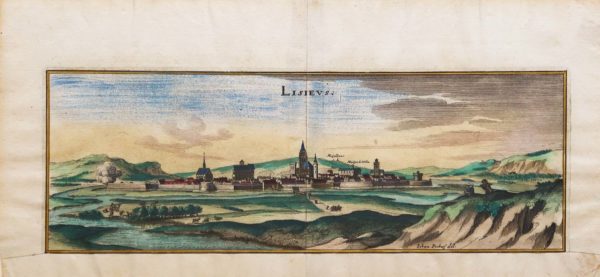 Gravure ancienne de Lisieux