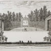 Gravure ancienne - Les Fêtes de Versailles - Israel Silvestre