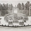 Gravure ancienne - Les Fêtes de Versailles - Israel Silvestre