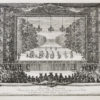 Gravure ancienne - Les Fêtes de Versailles - Israel Silvestre