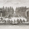 Gravure ancienne - Les Fêtes de Versailles - Israel Silvestre