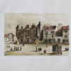 Lithographie ancienne de la Place de Saint Jean de Luz