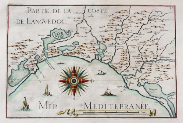 Carte marine ancienne du Cap d’Agde