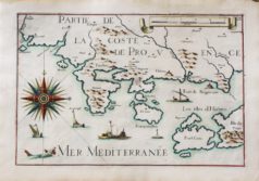 Carte marine ancienne de Toulon - iles d’Hyères