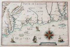 Carte marine ancienne de Ile de Groix - Quimperlé