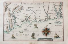 Carte marine ancienne de Ile de Groix - Quimperlé