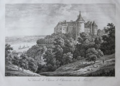 Gravure ancienne du Château de Chaumont