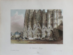 Gravure ancienne de Bourges