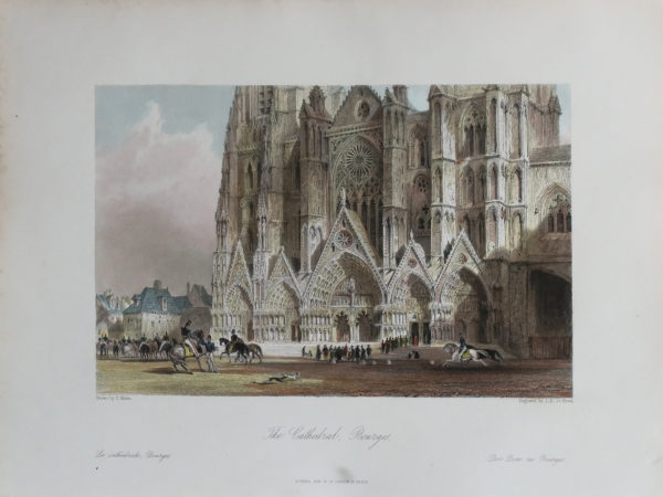 Gravure ancienne de Bourges