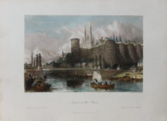 Gravure ancienne d’Angers