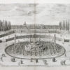 Gravure ancienne – Fontaine de Latone - Versailles - Jardins