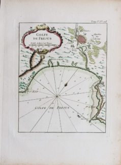 Carte marine ancienne du Golfe de Fréjus