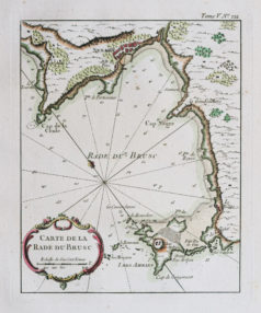 Carte marine ancienne de la Rade du Brusc - Toulon