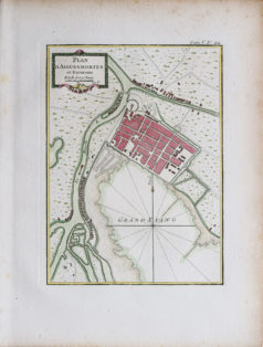 Plan ancien de la ville d’Aigues-Mortes - Camargue