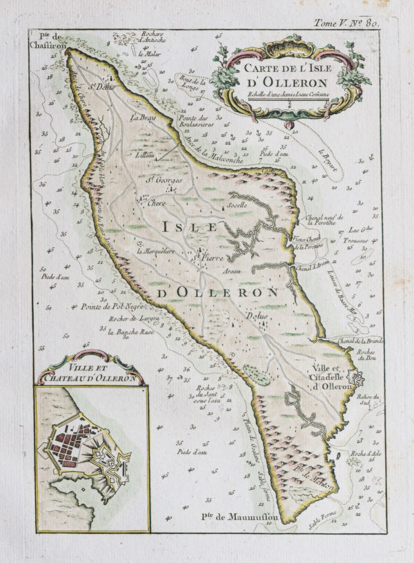 Carte marine ancienne de l’Ile d’Oléron