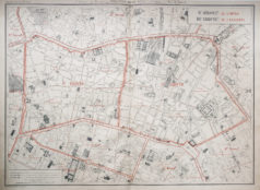 Plan ancien du 9e et 10e arrondissements de Paris