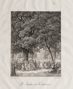 Gravure ancienne du Jardin des Tuileries