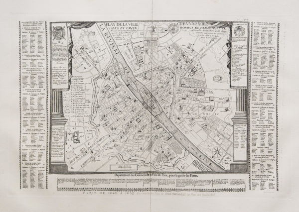 Plan ancien de Paris en 1650