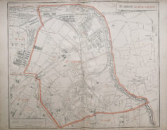 Plan ancien du 19e arrondissement de Paris