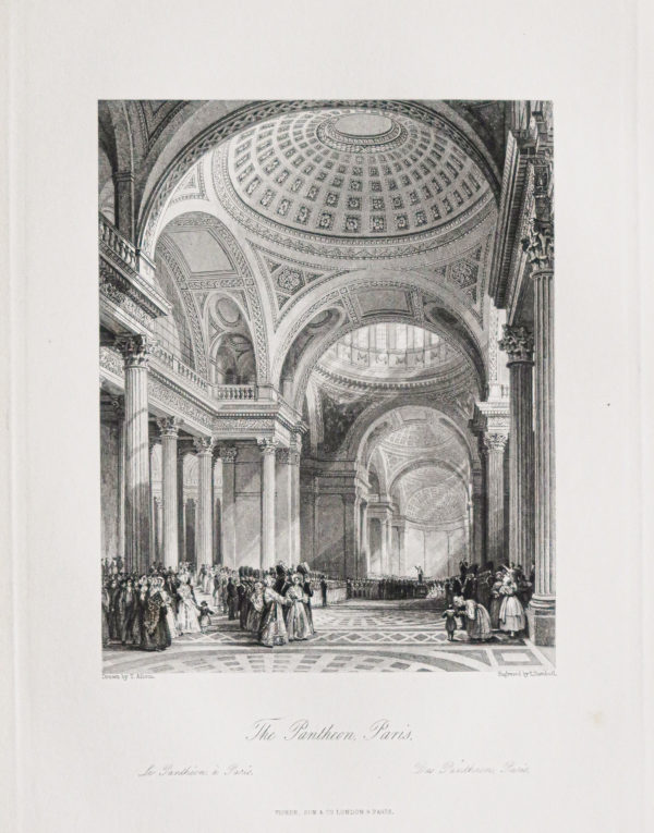 Gravure ancienne du Panthéon