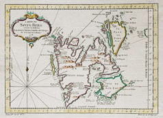 Carte ancienne de Spitzberg - Norvège