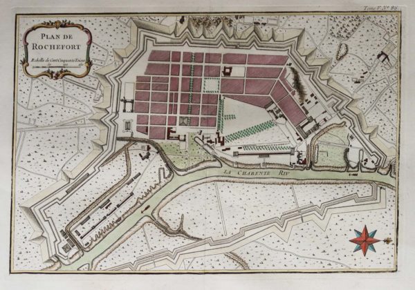 Plan ancien de la ville de Rochefort