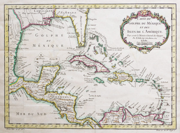 Carte ancienne - Mexique - Antilles et Caraïbes - Cuba